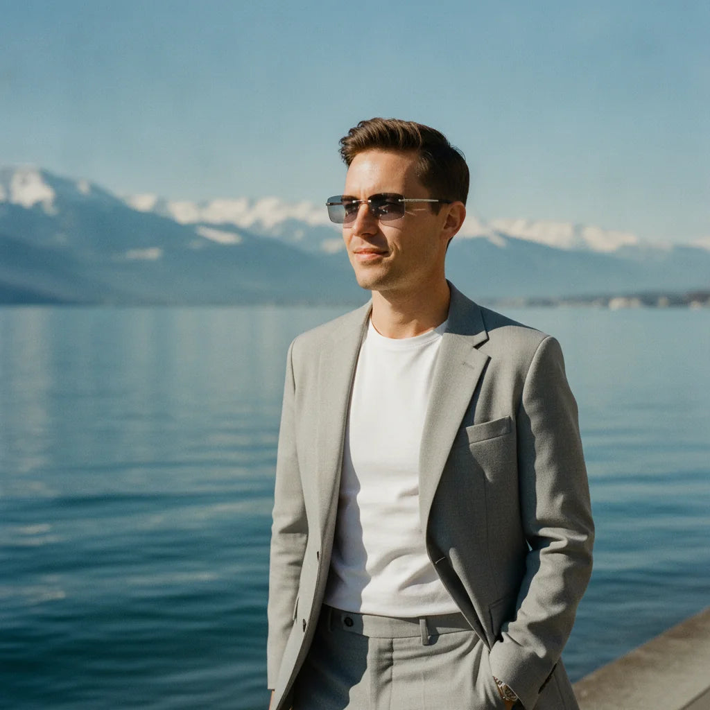 Zurich Sunglasses by The Outlier - worn by model