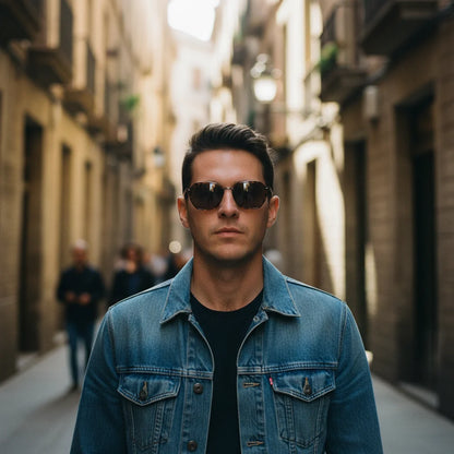 Barcelona Sunglasses by The Outlier - worn by model