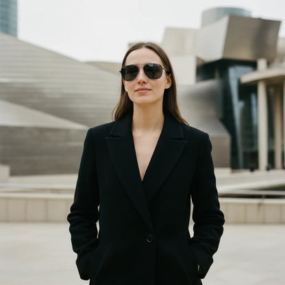 Bilbao Sunglasses by The Outlier - worn by model