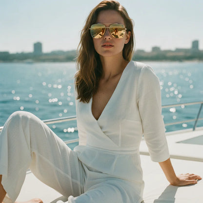 Cannes Sunglasses by The Outlier - worn by model