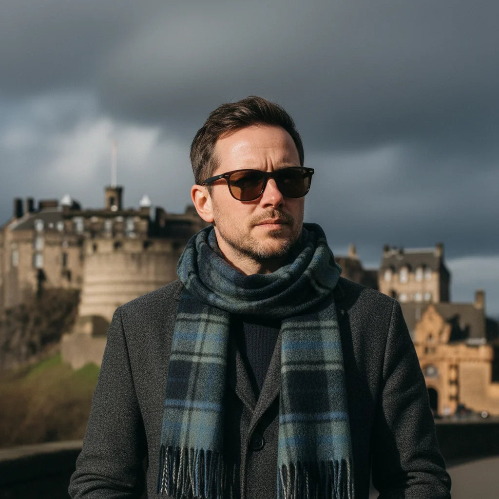 Edinburgh Sunglasses by The Outlier - worn by model
