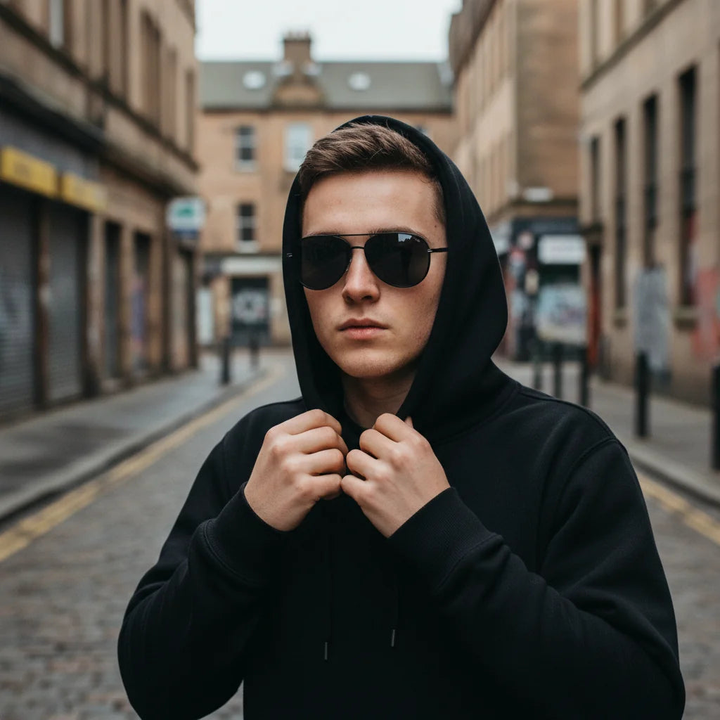 Glasgow Sunglasses by The Outlier - worn by model