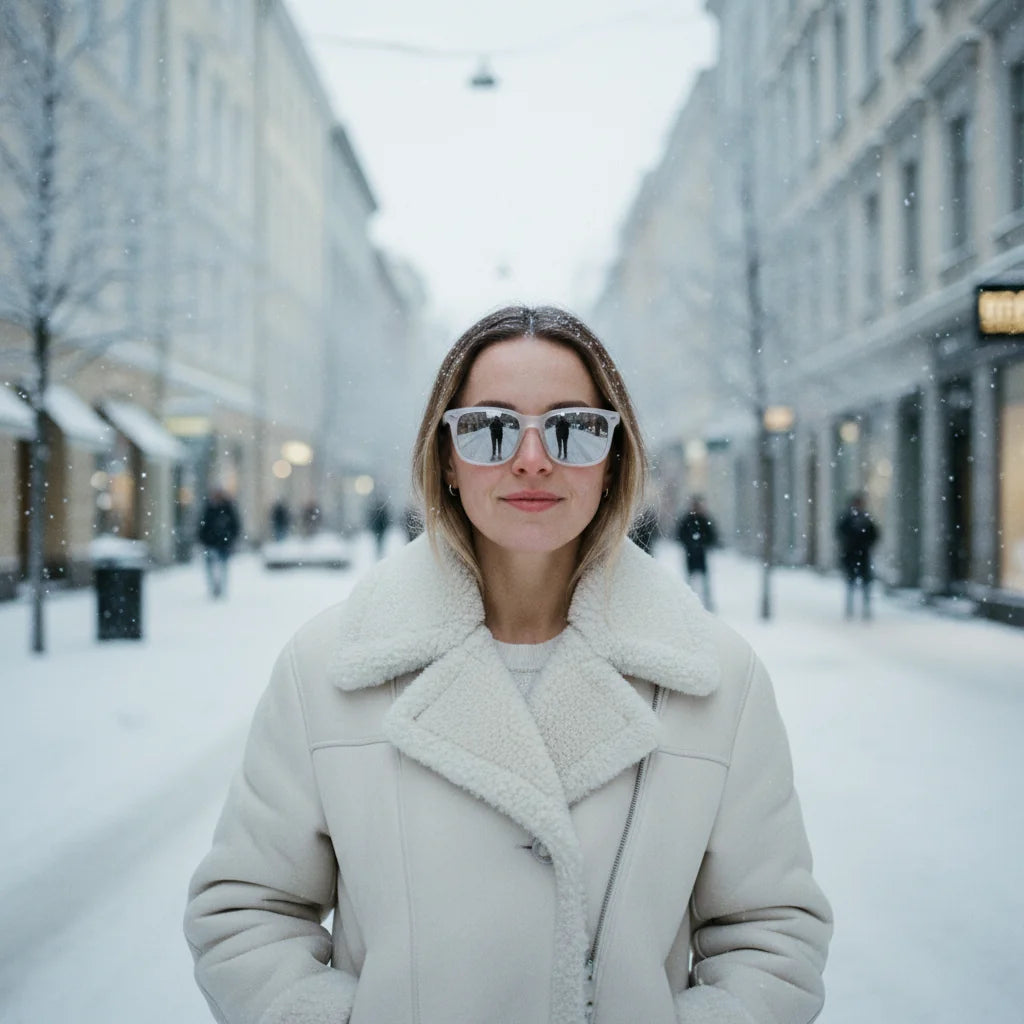 Helsinki Sunglasses by The Outlier - worn by model