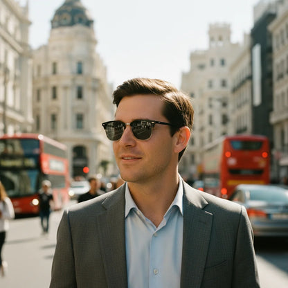 Madrid Sunglasses by The Outlier - worn by model