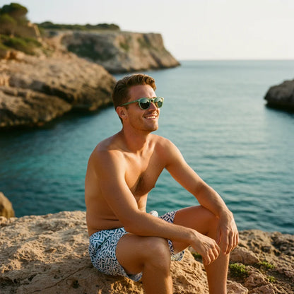 Mallorca Sunglasses by The Outlier - worn by model