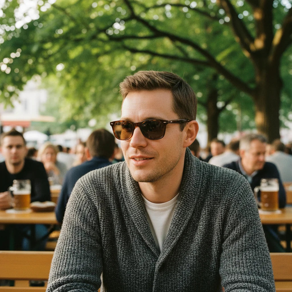 Munich Sunglasses by The Outlier - worn by model