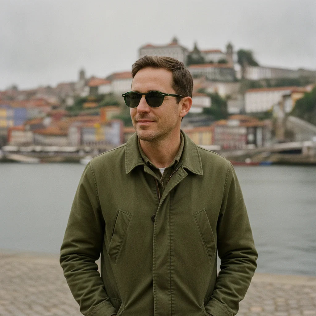 Porto Sunglasses by The Outlier - worn by model