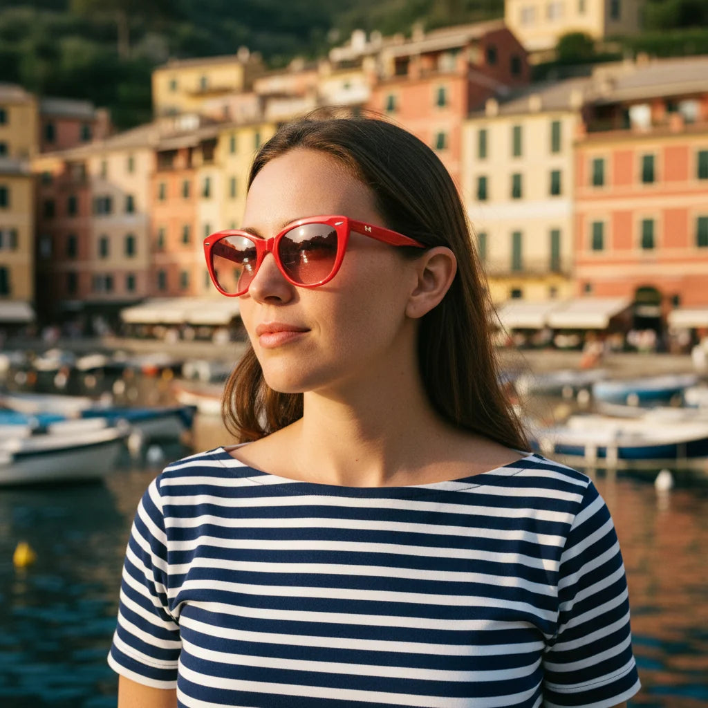 Portofino Sunglasses by The Outlier - worn by model