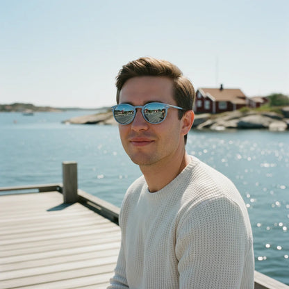 Stockholm Sunglasses by The Outlier - worn by model