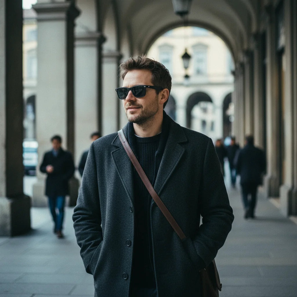 Torino Sunglasses by The Outlier - worn by model