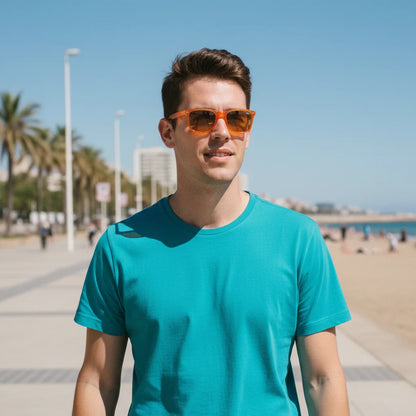 Valencia Sunglasses by The Outlier - worn by model