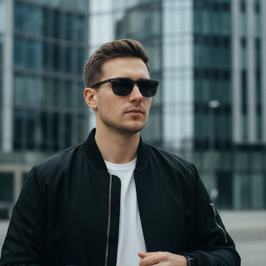 Warsaw Sunglasses by The Outlier - worn by model